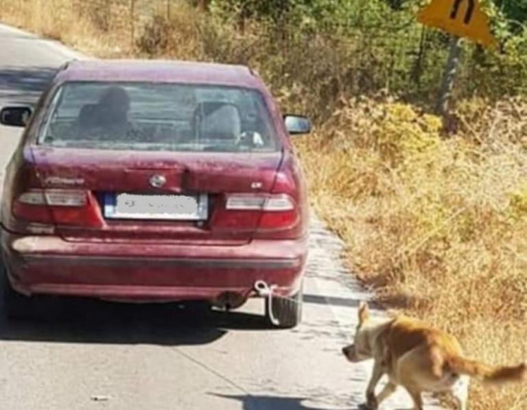 Συνελήφθη ο άντρας που είχε δέσει στο αυτοκίνητό του το σκύλο του και προκάλεσε σάλο!