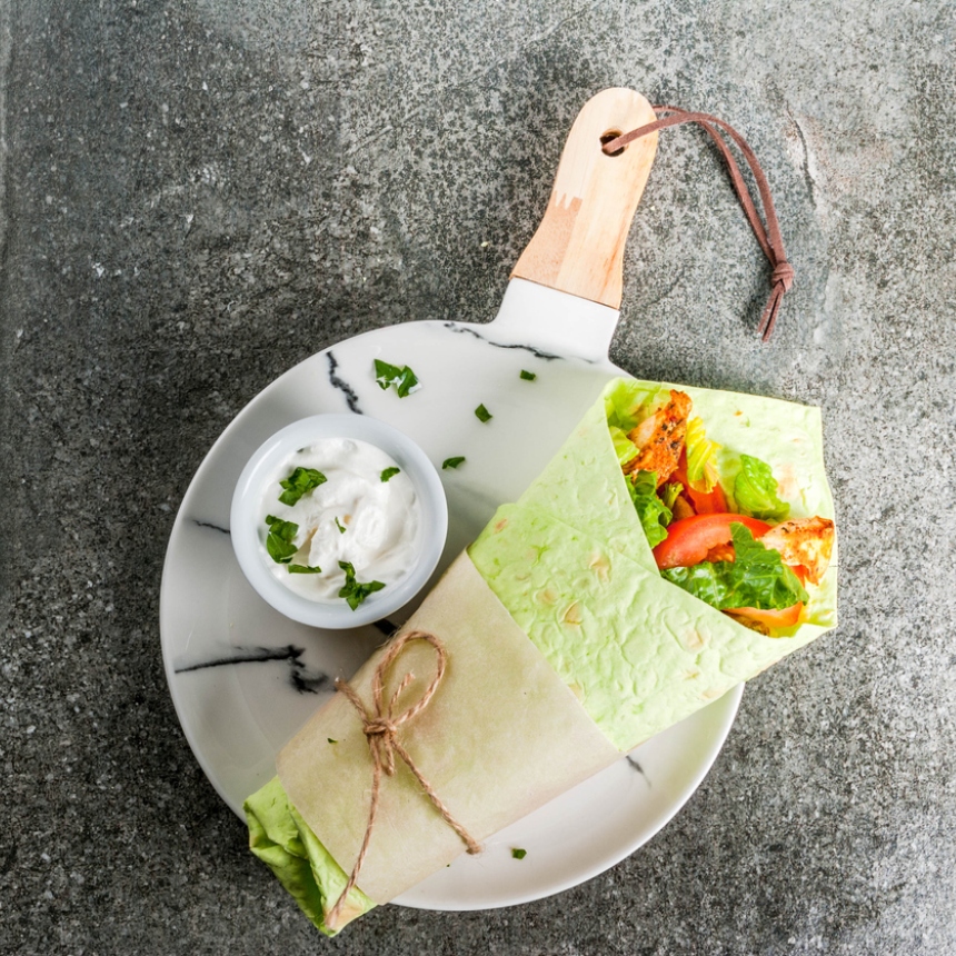 Wraps με σπανάκι και φέτα