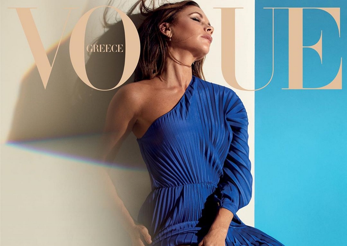 Victoria Beckham: Ποζάρει στο εξώφυλλο της ελληνικής Vogue με δημιουργία Zeus & Dione!