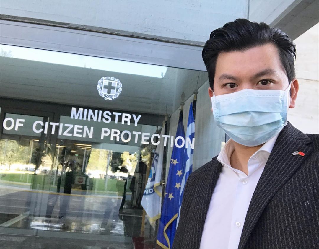 Ορέστης Τσανκ: Στο υπουργείο προστασίας του πολίτη για μια σημαντική δωρεά για τον κορονοϊό!
