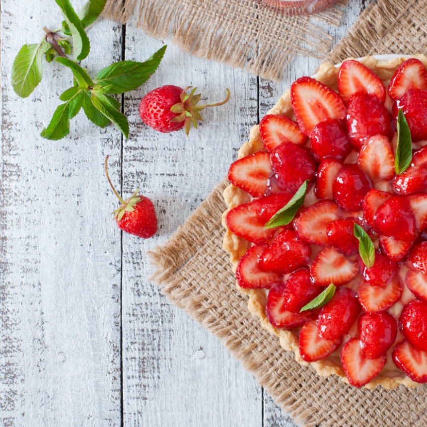 Συνταγή για δροσερή τάρτα φράουλας