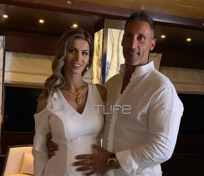 Αλεξάνδρα Λοΐζου: Έγκυος, στο πάρτι στο σκάφος για την επέτειο του γάμου της με τον Κύπριο μεγιστάνα! [vid,pics]
