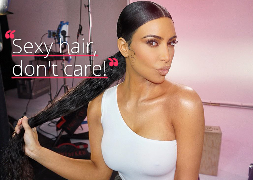 12 φορές που ζηλέψαμε τα sexy μαλλιά της Kim Kardashian!