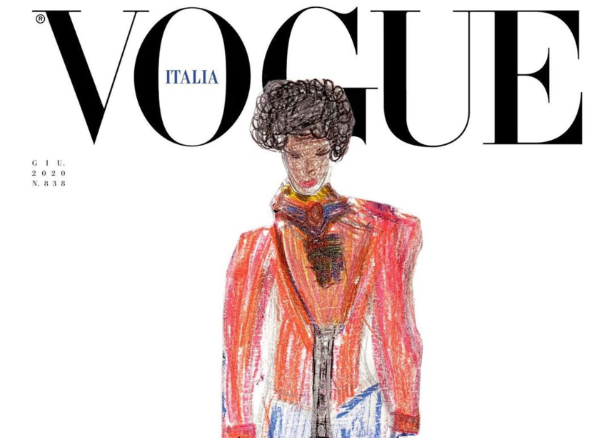 Σε αυτό το τεύχος της ιταλικής Vogue τα εξώφυλλα τα ζωγράφισαν παιδιά