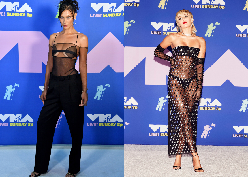 MTV VMAs Awards 2020: Oι sexy εμφανίσεις της Bella Hadid και Μiley Cyrus