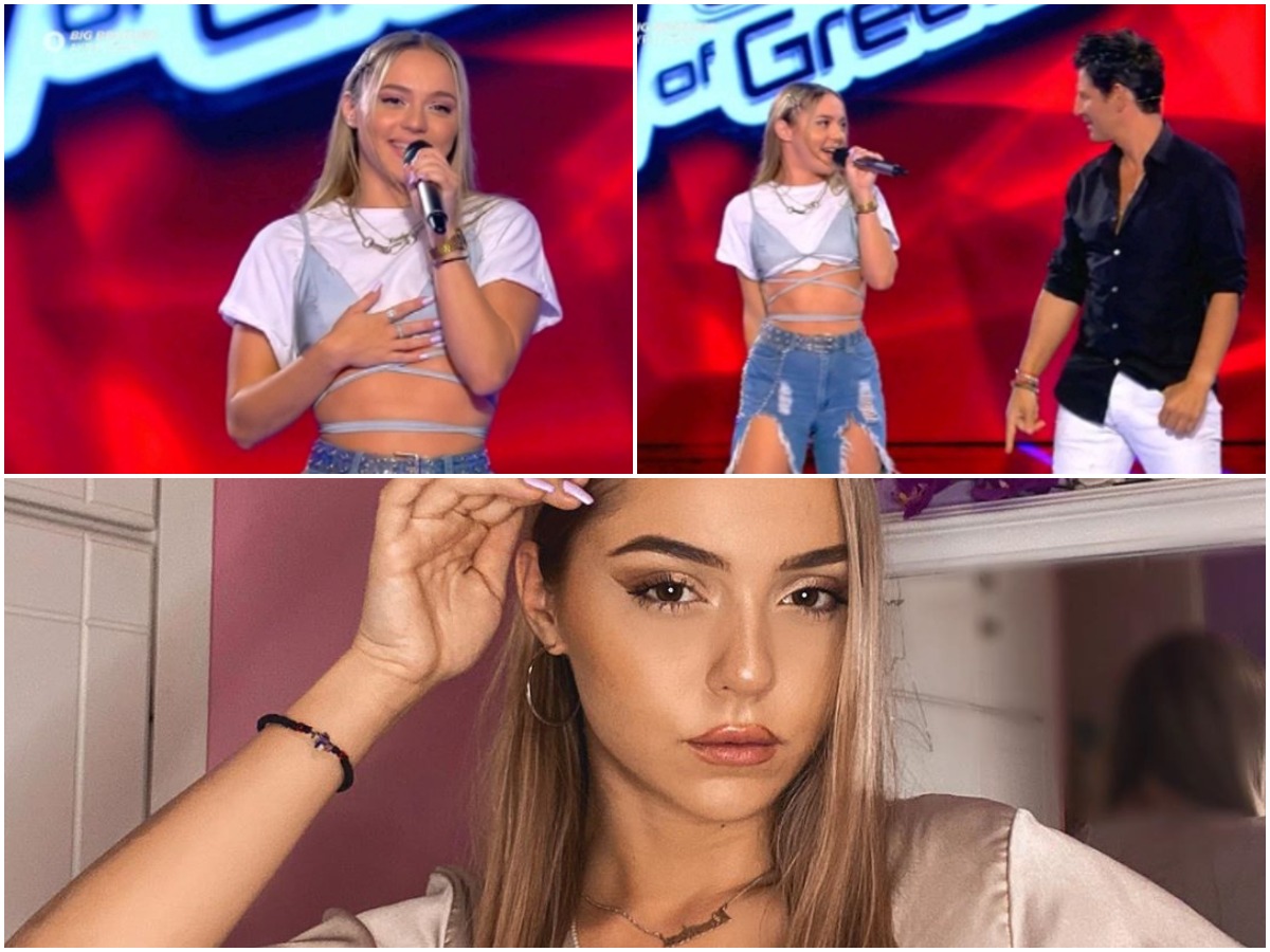 The Voice: Η κούκλα 20χρονη Κωνσταντίνα “μάγεψε” το Σάκη Ρουβά – Ο on stage χορός τους (pics,video)
