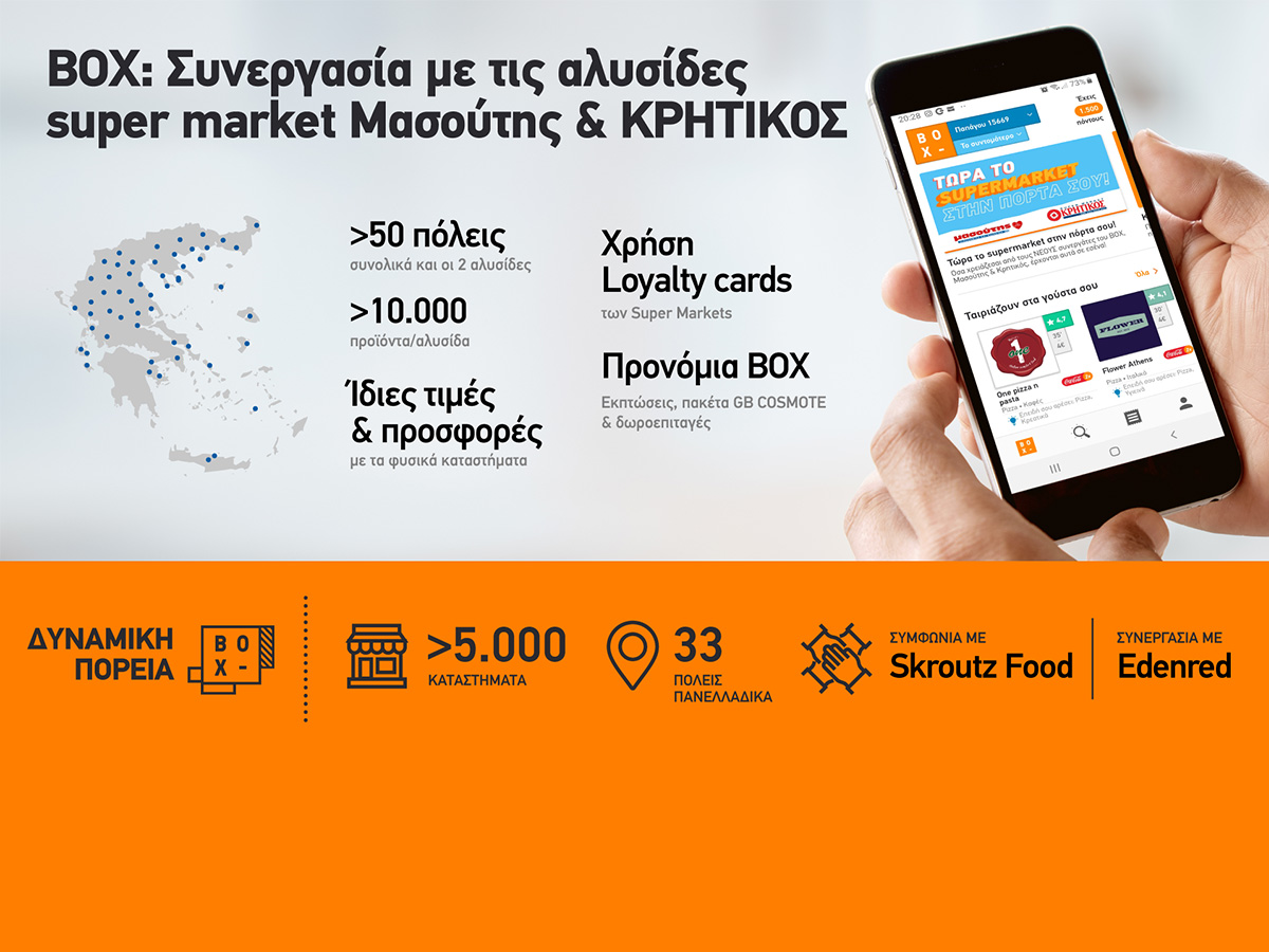 Το BOX της Cosmote φέρνει τα ψώνια του σούπερ μάρκετ στην πόρτα σου!