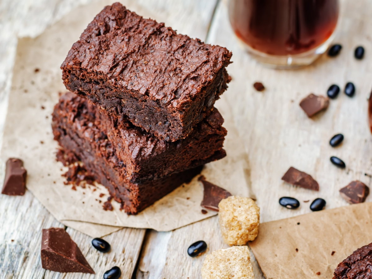 Συνταγή για “πειραγμένα” brownies με μαυρομάτικα φασόλια