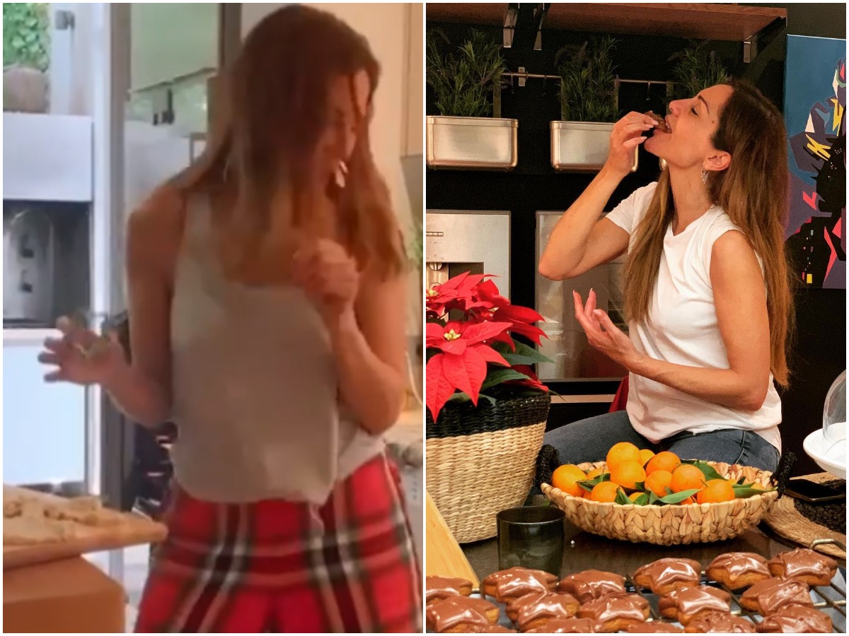 Δέσποινα Βανδή: Ο ξέφρενος χορός της στην κουζίνα την ώρα που φτιάχνει χριστουγεννιάτικα cookies! (βίντεο)