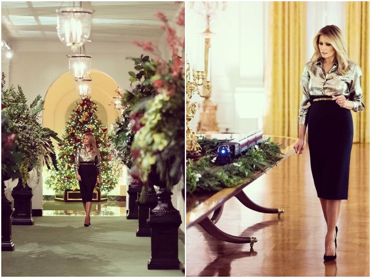 Melania Trump: Μας δείχνει τον μαγικά στολισμένο Λευκό Οίκο! Τα τελευταία της Χριστούγεννα ως πρώτη κυρία! (pics,video)