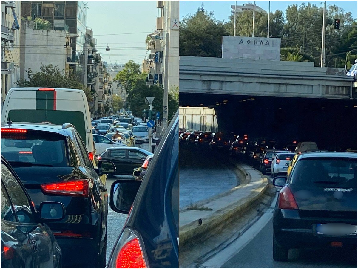 Ποιο lockdown; Χαμός από κίνηση στους δρόμους της Αθήνας! (pics)