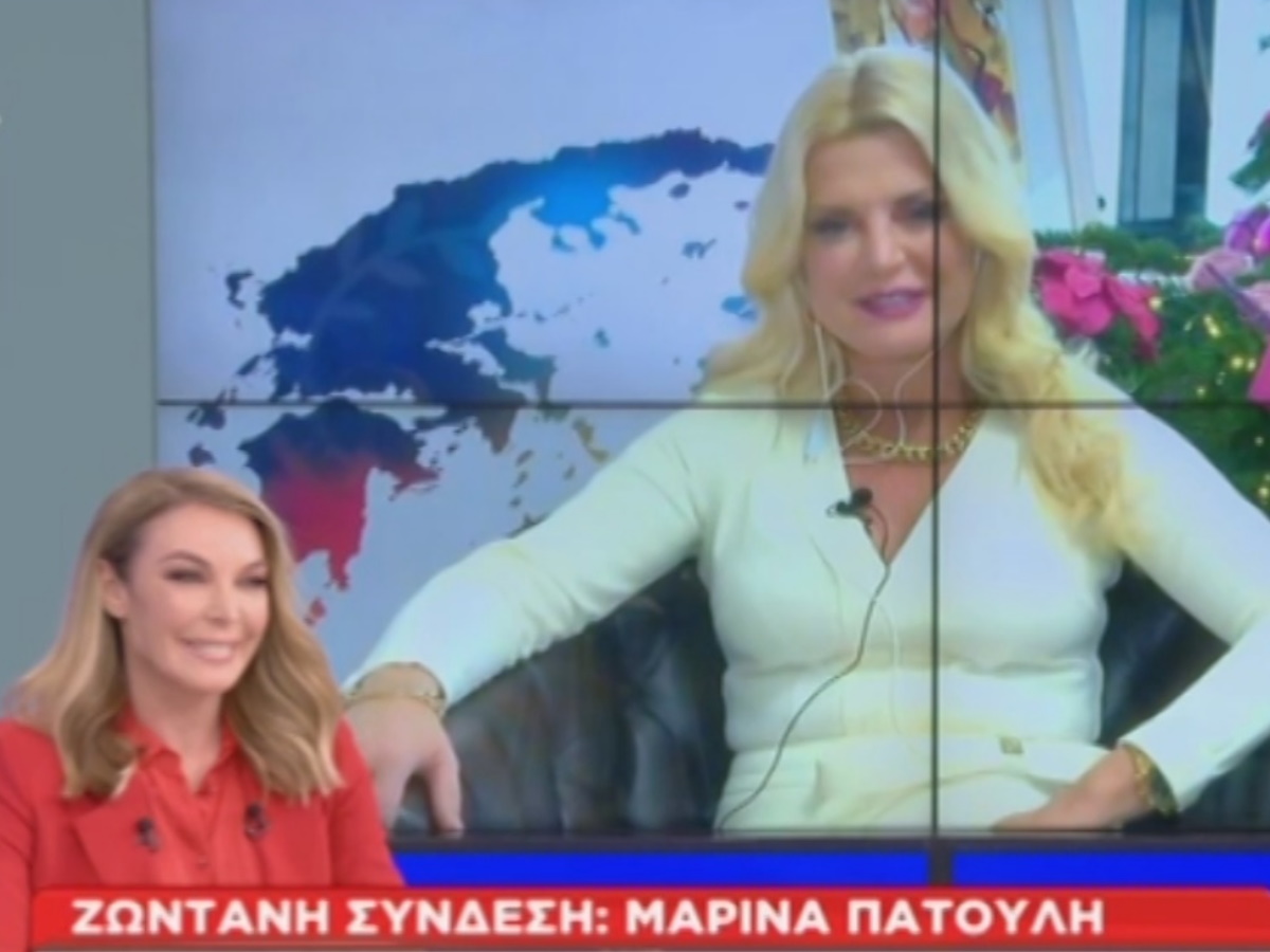 Η Μαρίνα Πατούλη στο T-Live: Ο εφιάλτης του συζύγου της με τον κορονοϊό και τα αλλιώτικα Χριστούγεννα (video)