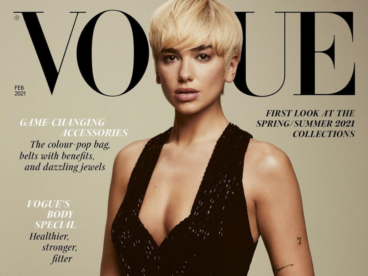 H Dua Lipa μεταμορφώνεται σε Linda Evangelista στο εξώφυλλο της Vogue