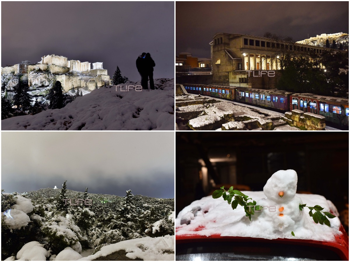 Οδοιπορικό του TLIFE, στη νυχτερινή χιονισμένη Αθήνα – Όσα δεν είδες, αν έμεινες σπίτι