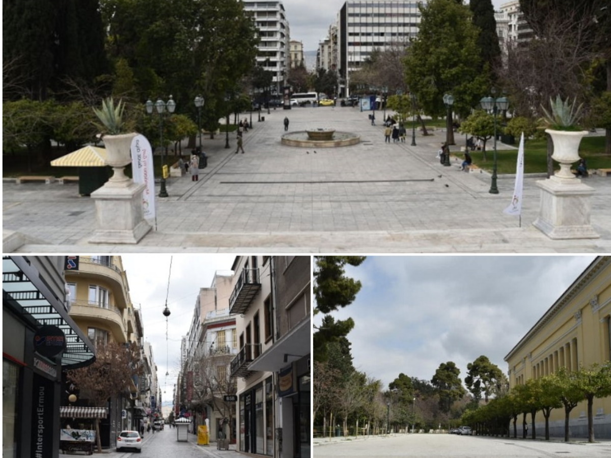 Έρημη πόλη η Αθήνα μετά τα πιο σκληρά μέτρα – Το φωτορεπορτάζ του TLIFE