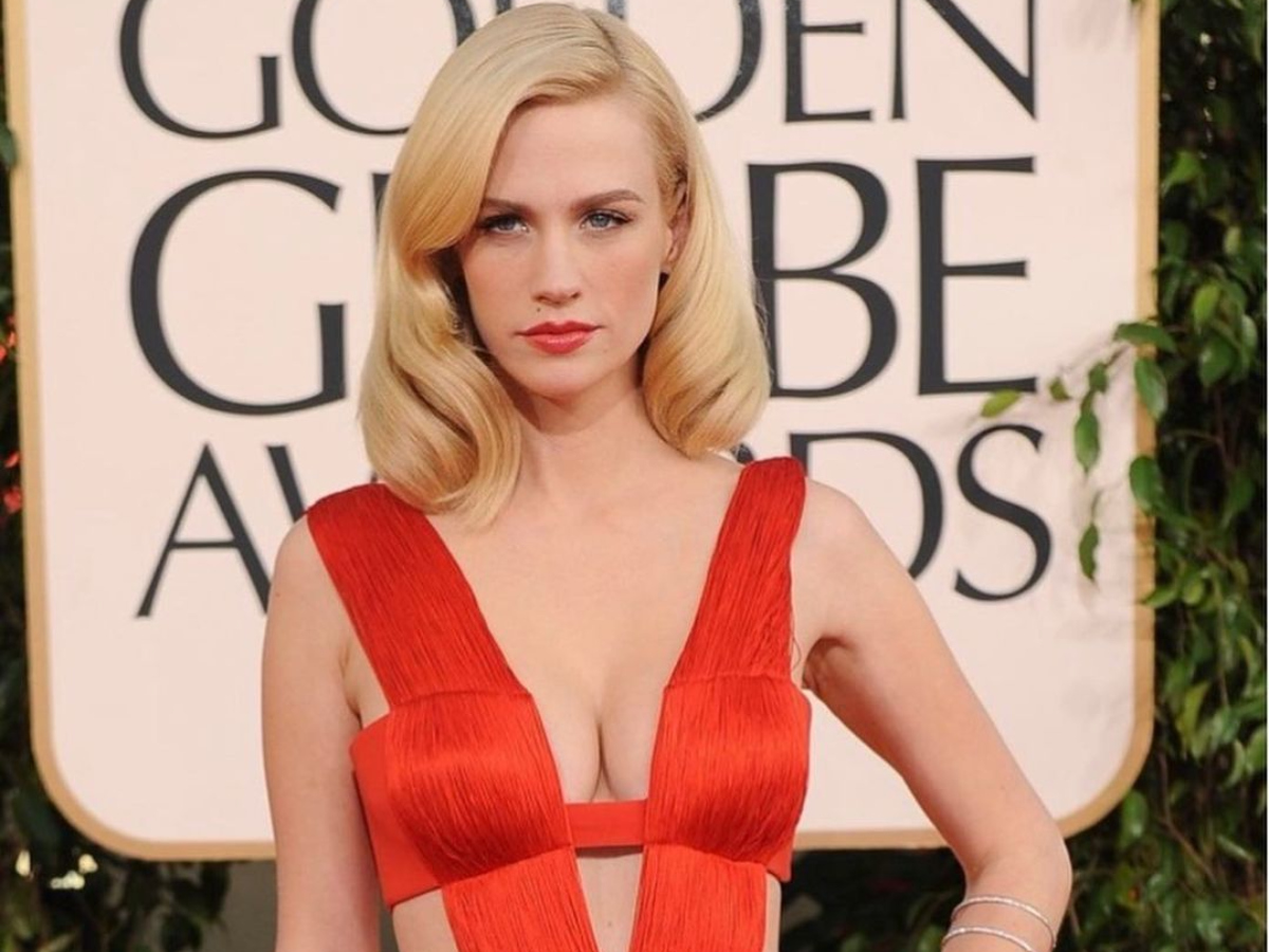 Χρυσές Σφαίρες: H January Jones ξαναφοράει το ίδιο φόρεμα 10 χρόνια μετά