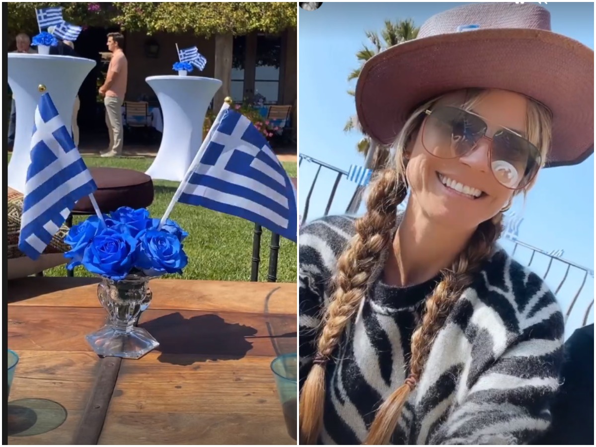 Heidi Klum: Ξεφάντωσε σε ελληνικό γλέντι με μπακλαβά και συρτάκι – Βίντεο