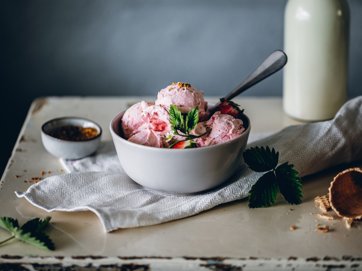 Συνταγή για σπιτικό παγωτό φράουλα