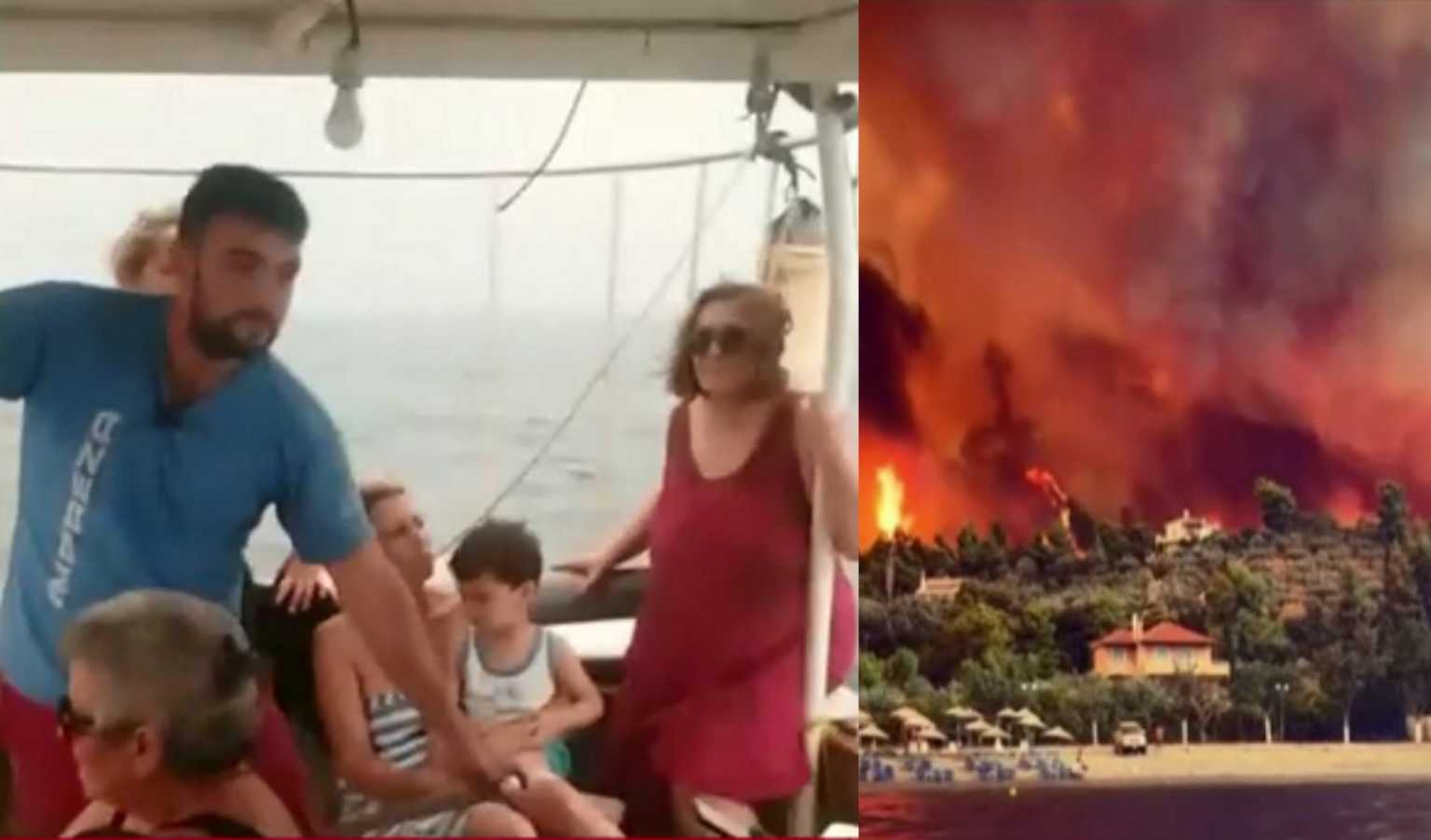 Φωτιά στην Εύβοια: Εικόνες βιβλικής καταστροφής στις Ροβιές – Καίγονται σπίτια