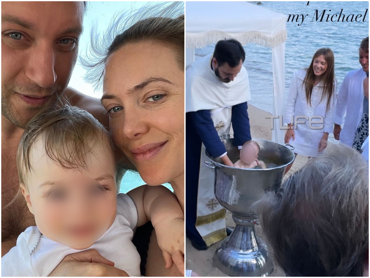 Αντώνης Χανδρής – Theodora Warre: Βάφτισαν τον γιο τους στο Πόρτο Χέλι – Φωτογραφίες