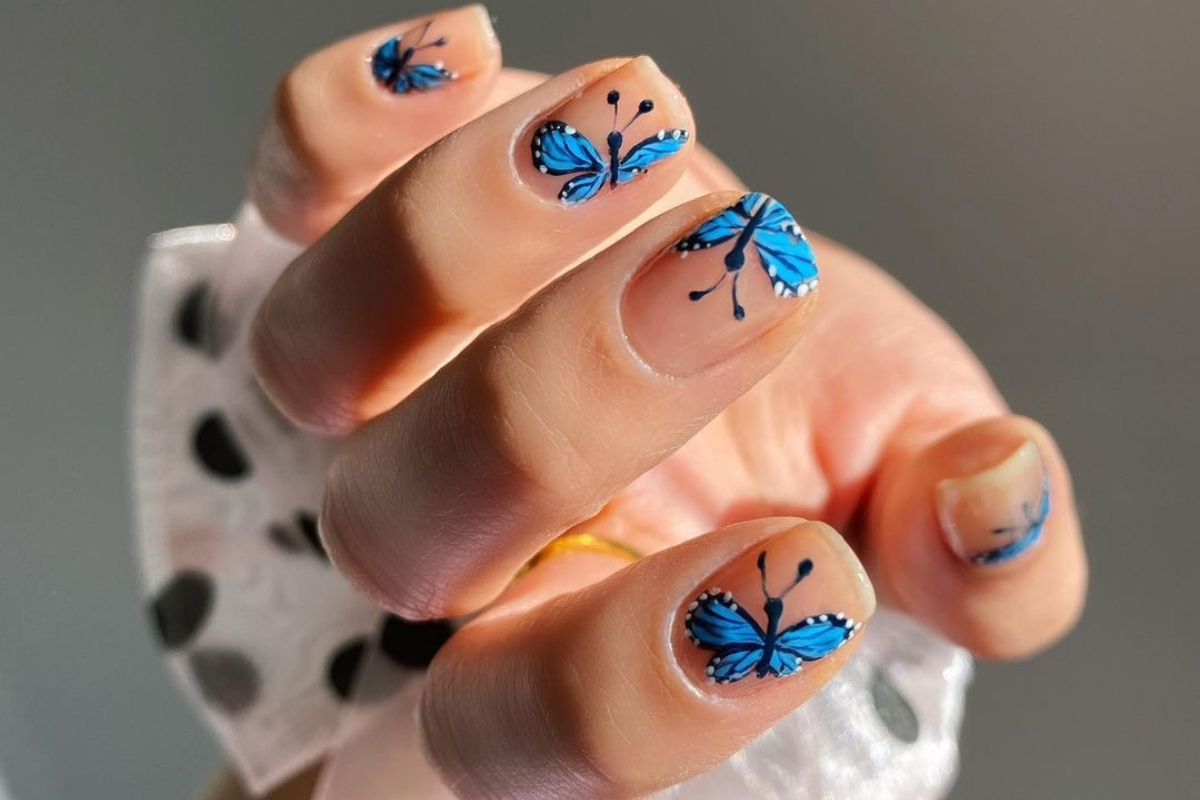 Butterfly nails: Ο πιο χαριτωμένος τρόπος να υποδεχτείς το Φθινόπωρο