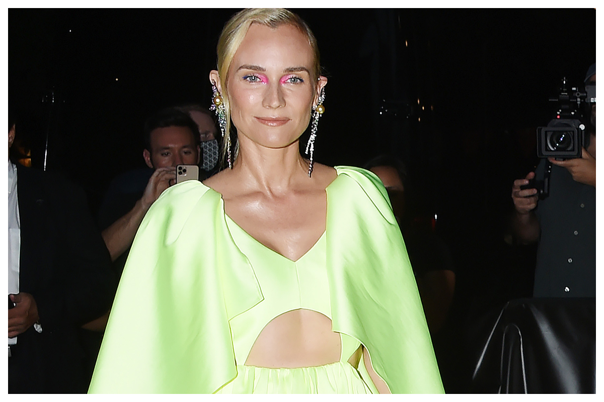 To colorful eye make up look της Diane Kruger είναι η τέλεια ιδέα για το Φθινόπωρο