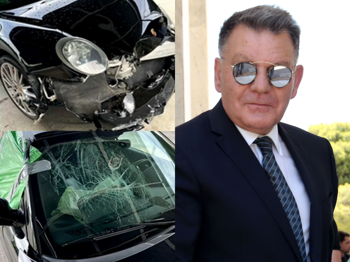 Αλέξης Κούγιας: «Σμπαράλια» το αυτοκίνητο μετά το τροχαίο στην Εθνική οδό