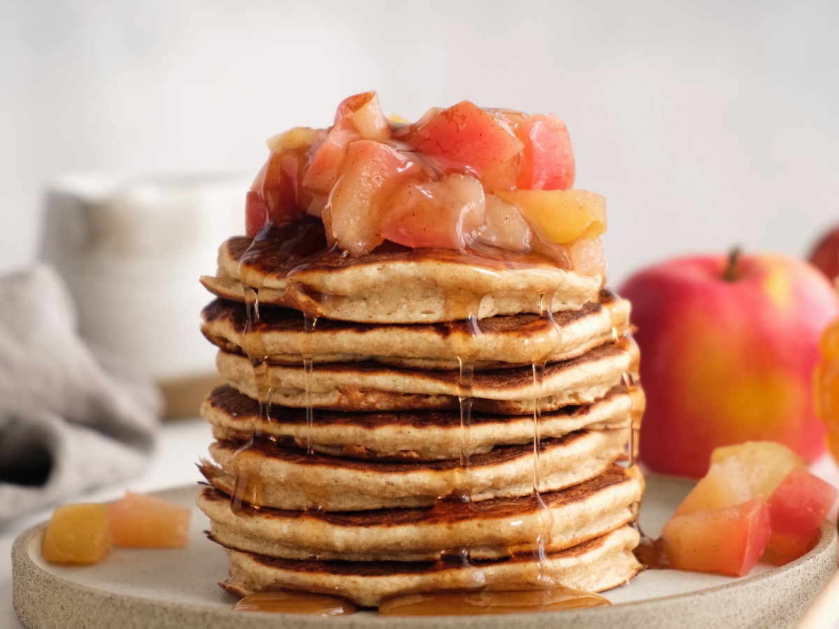 Συνταγή για Pancakes με μήλο και αχλάδι