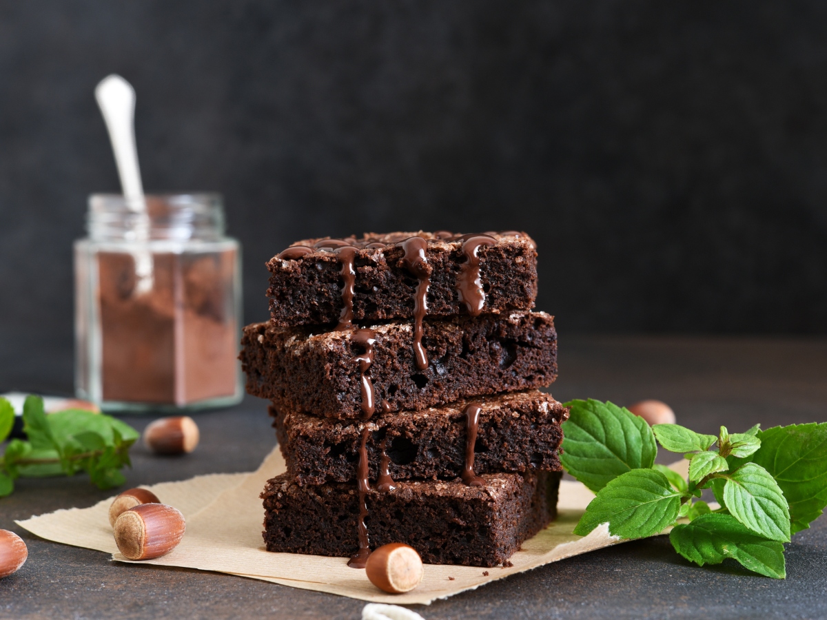 Συνταγή για Brownies με πραλίνα φουντουκιού (3 υλικά)