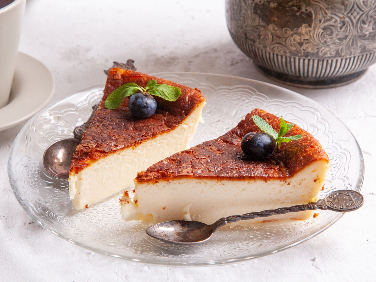 Συνταγή για ανάλαφρο βασκικό cheesecake