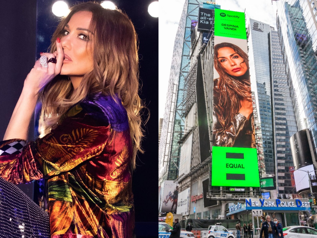 Δέσποινα Βανδή: Μπήκε σε billboard στην Times Square – Ξεπέρασε γι’ ακόμα μία φορά τα σύνορα