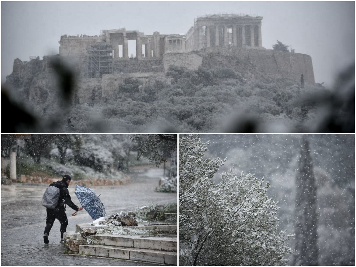Κακοκαιρία Ελπίς: Έπεσαν τα πρώτα χιόνια στο κέντρο της Αθήνας – Φωτογραφίες TLIFE