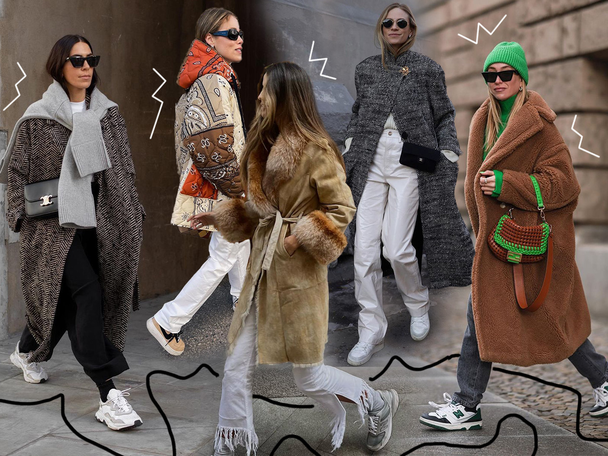 Sneakers: Τα it girls σου δείχνουν τρόπους να τα φορέσεις με χειμερινό στιλ
