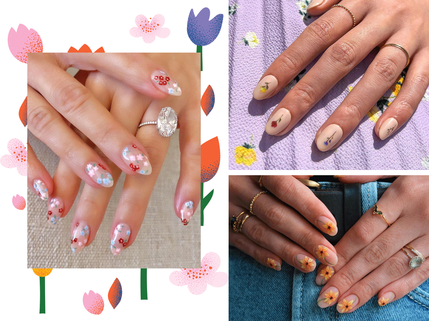 Floral manicure: Τα ωραιότερα looks για να γιορτάσεις τον Μάιο όπως του αρμόζει