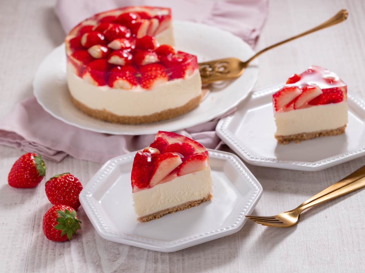 Συνταγή για cheesecake με φράουλες