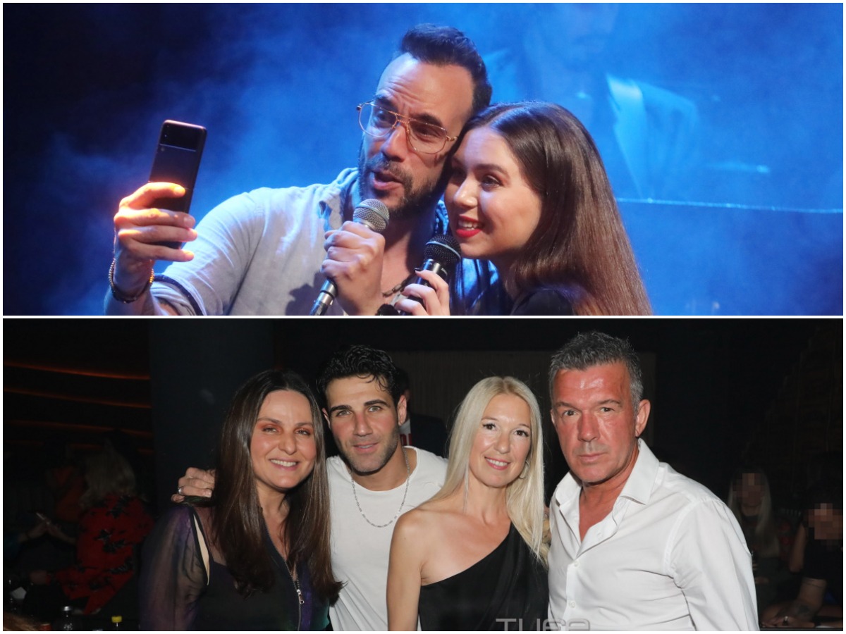 Πάνος Μουζουράκης: Ανέβηκε στη σκηνή με τη Νικόλ Σαραβάκου – Στο πλευρό της νεαρής τραγουδίστριας οι γονείς της
