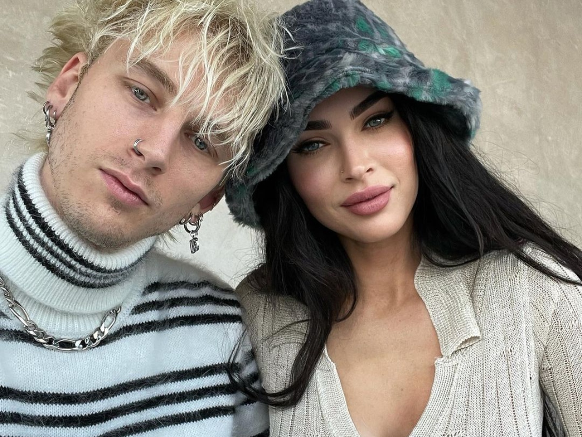 Megan Fox και Machine Gun Kelly με matchy pastel χρώμα στα μαλλιά που δημιούργησε ο Δημήτρης Γιαννέτος