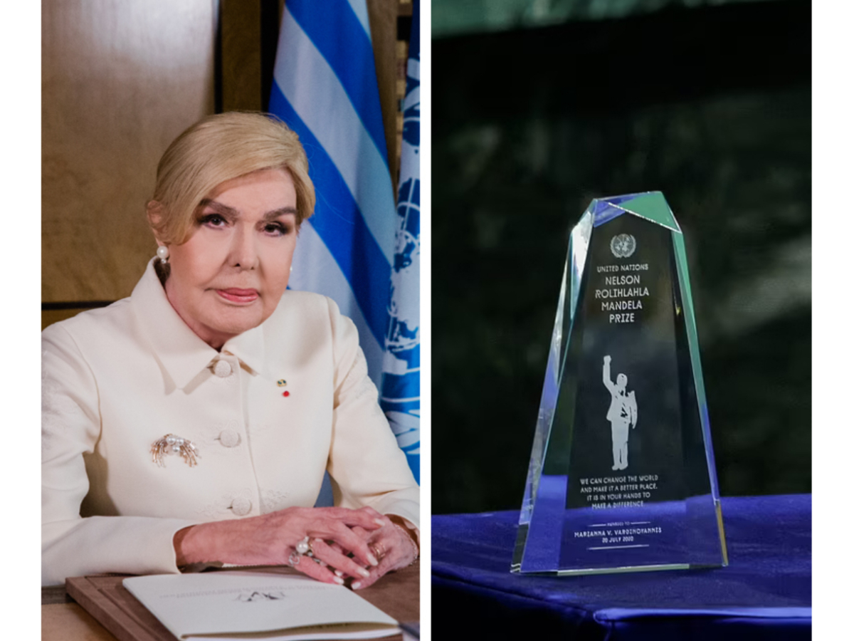 Μαριάννα Βαρδινογιάννη: Της απονεμήθηκε το βραβείο Nelson Mandela 2020 του ΟΗΕ