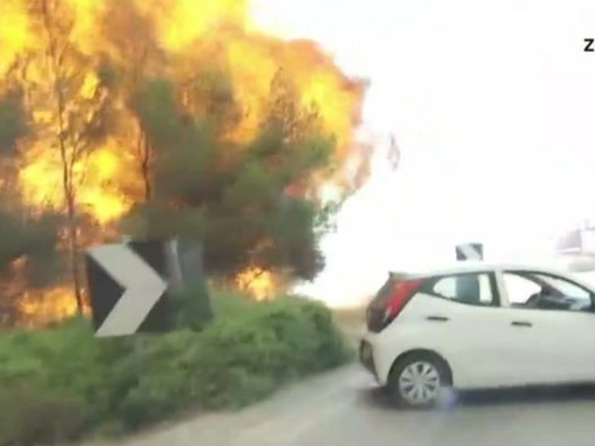 Φωτιά στα Μέγαρα: Παραλίγο να τυλιχθεί στις φλόγες το συνεργείο του ΣΚΑΪ – Η συγκλονιστική στιγμή