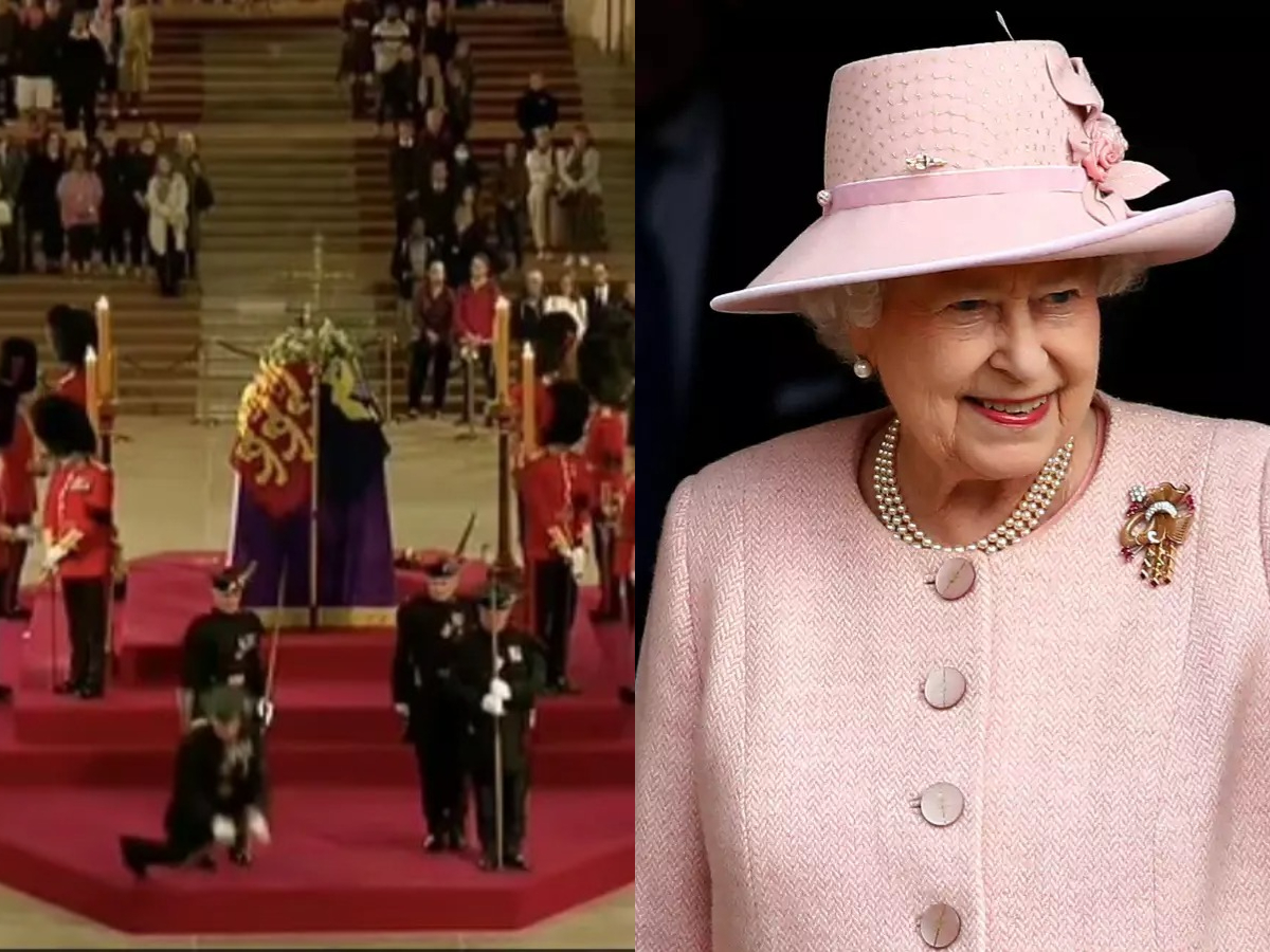 Βασίλισσα Ελισάβετ: Η στιγμή που φρουρός λιποθυμά δίπλα στο φέρετρό της – Βίντεο