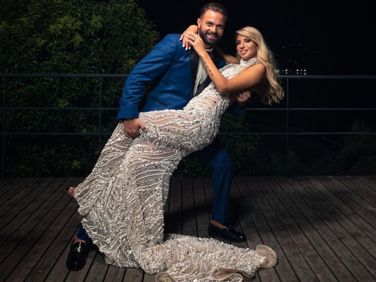 Ηλίας Βρεττός – Αναστασία Δεληγιάννη: Οι αδημοσίευτες φωτογραφίες από τον γάμο τους