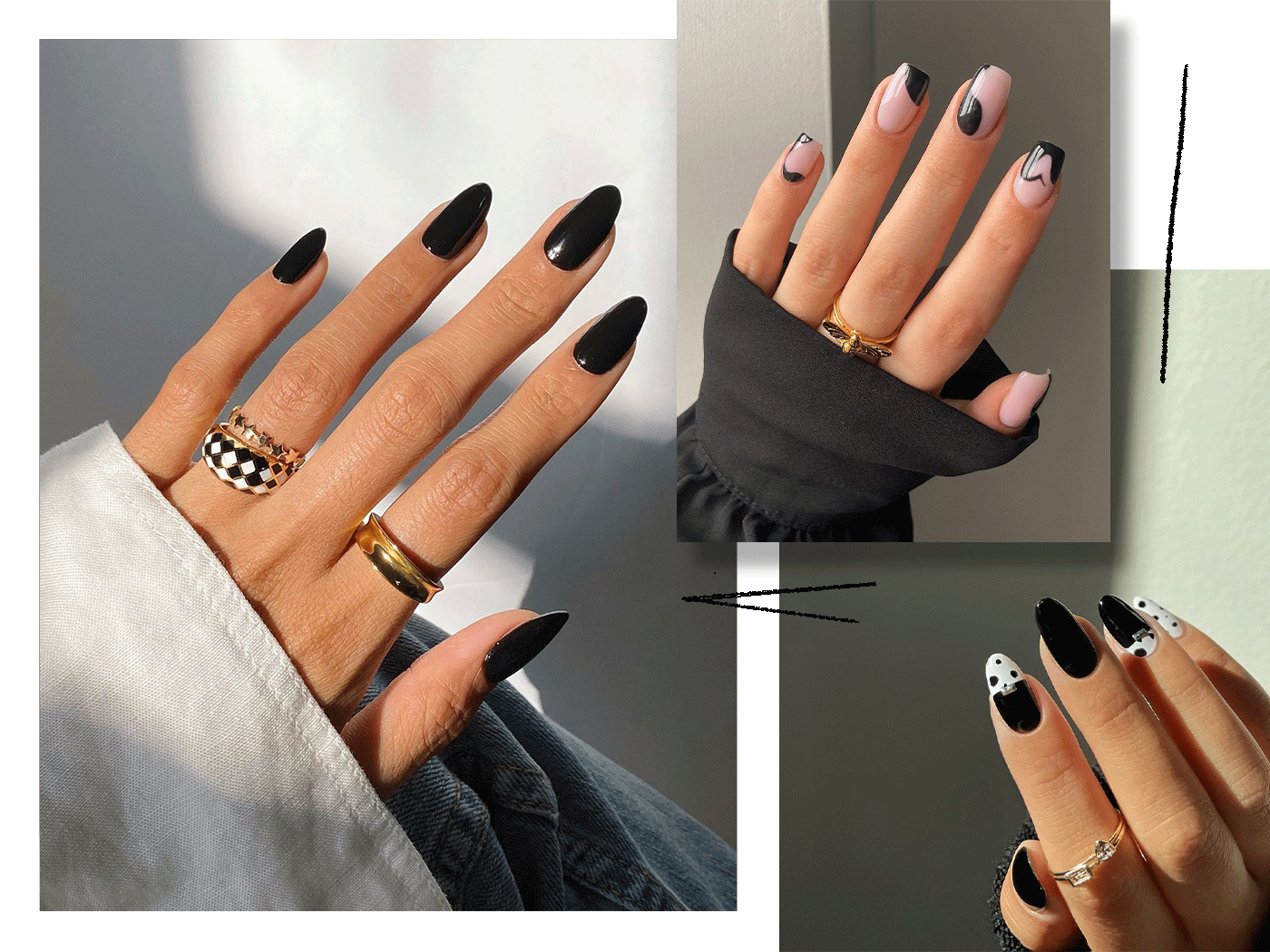 Μανικιούρ: Τα ωραιότερα black nail looks