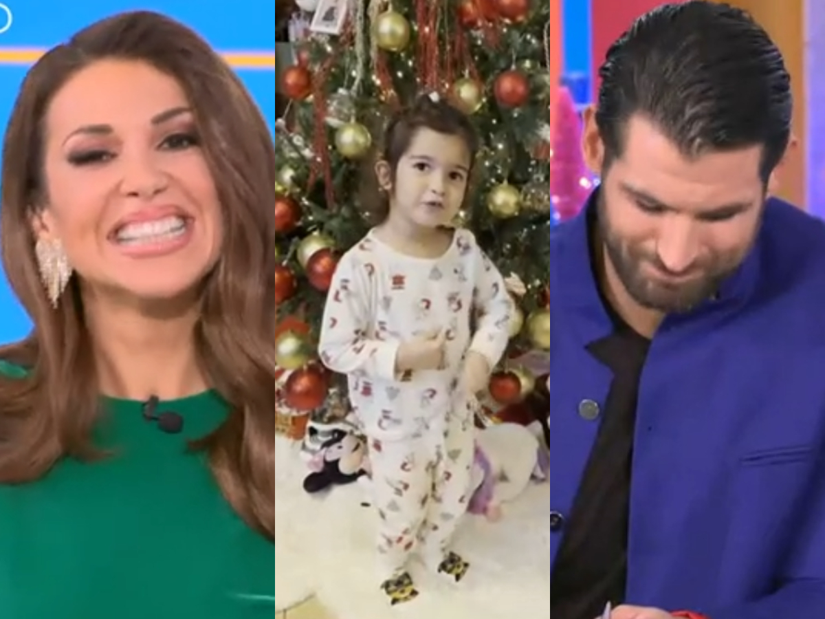 Ελένη Χατζίδου – Ετεοκλής Παύλου: Η 3χρονη κόρη τους λέει τα κάλαντα στο τηλεοπτικό κοινό