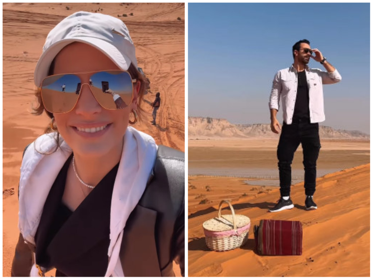 Σάκης Τανιμανίδης – Χριστίνα Μπόμπα: Στην κορυφή της ερήμου για πικ νικ σε μια μοναδική εμπειρία