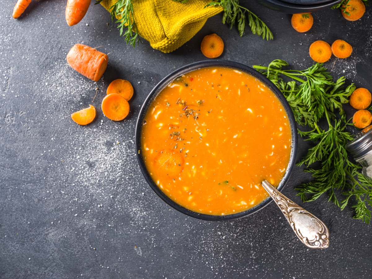 Συνταγή για σούπα με καρότο και τζίντζερ