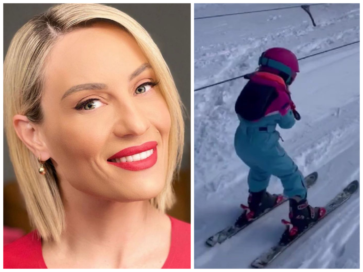 Ελεονώρα Μελέτη: Το βίντεο με την 4,5 ετών κόρη της Αλεξάνδρα να κάνει σκι στο χιονοδρομικό κέντρο