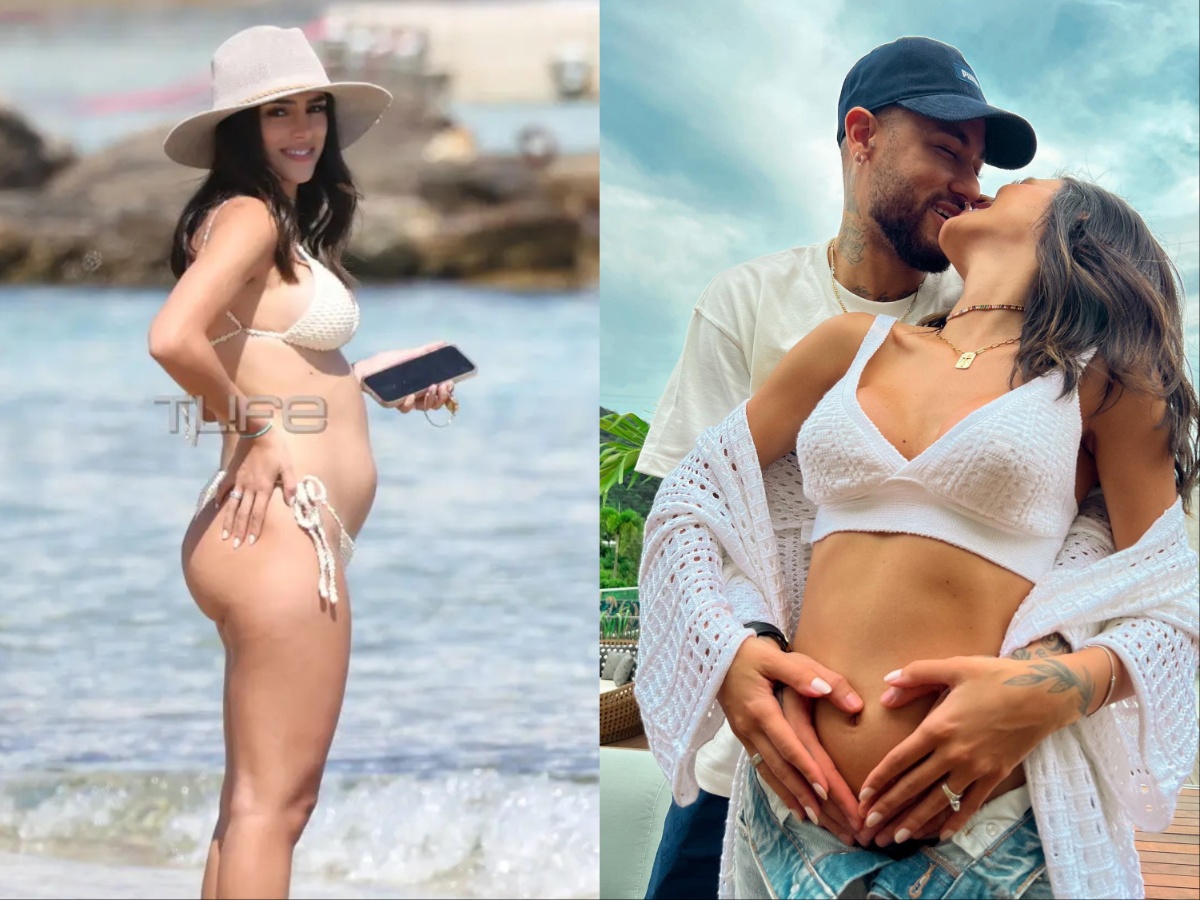 Bruna Biancardi: Στη Μύκονο η εγκυμονούσα σύντροφος του Neymar – Οι φωτογραφίες από την παραλία