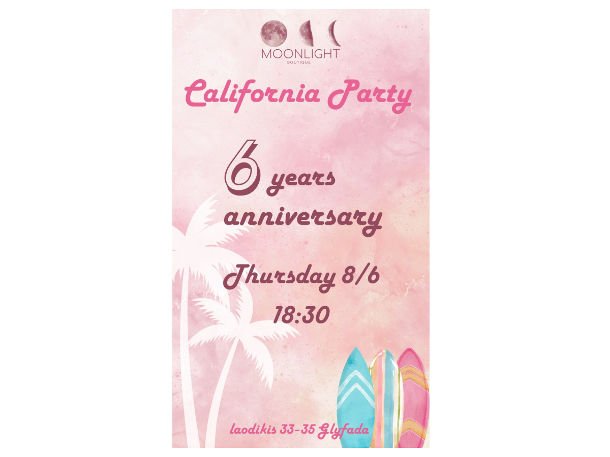 Cali is calling! Moonlight Boutique 6 Years Anniversary!