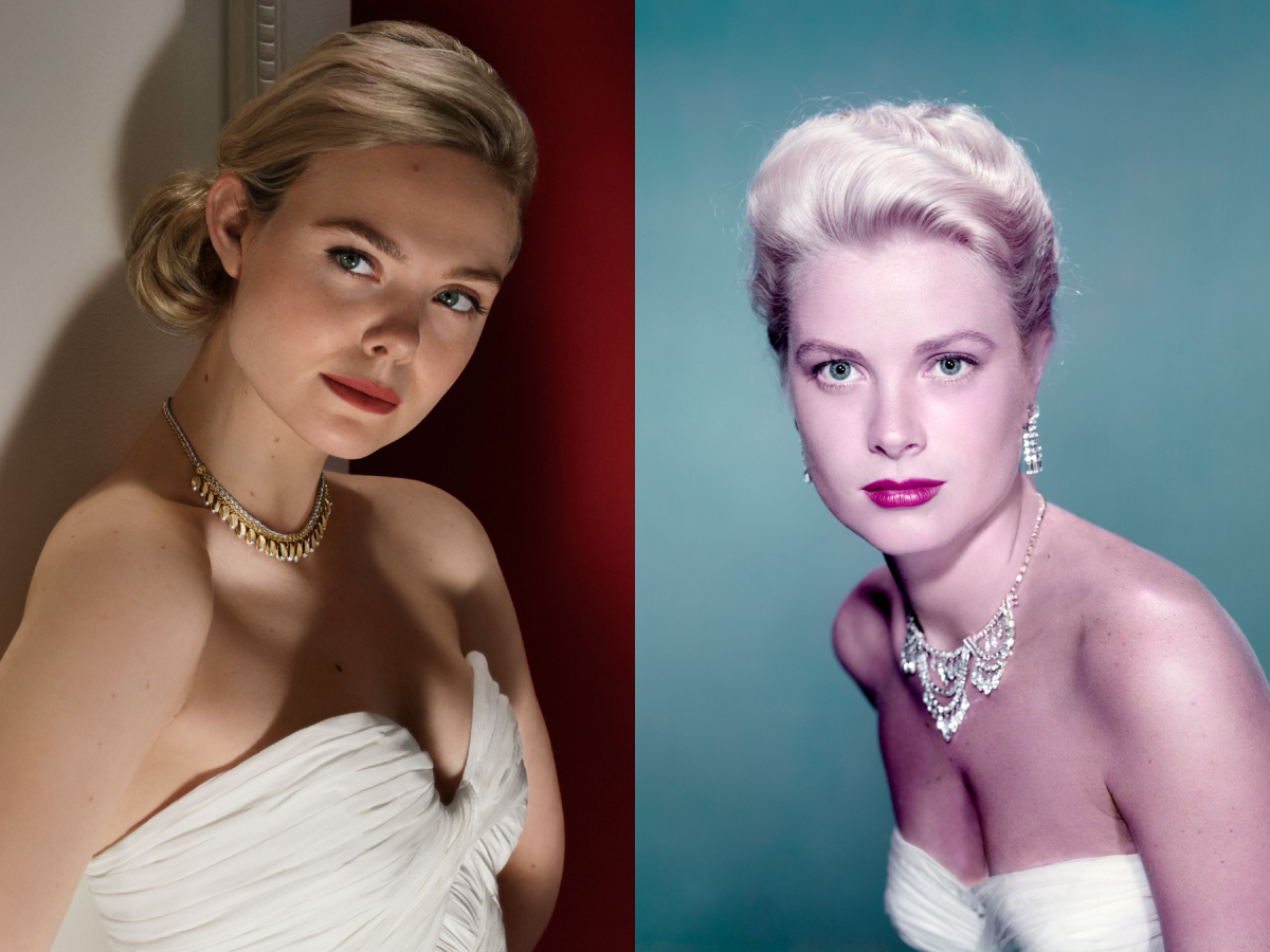 Η Elle Fanning ποζάρει για την Cartier με το iconic στιλ της Grace Kelly