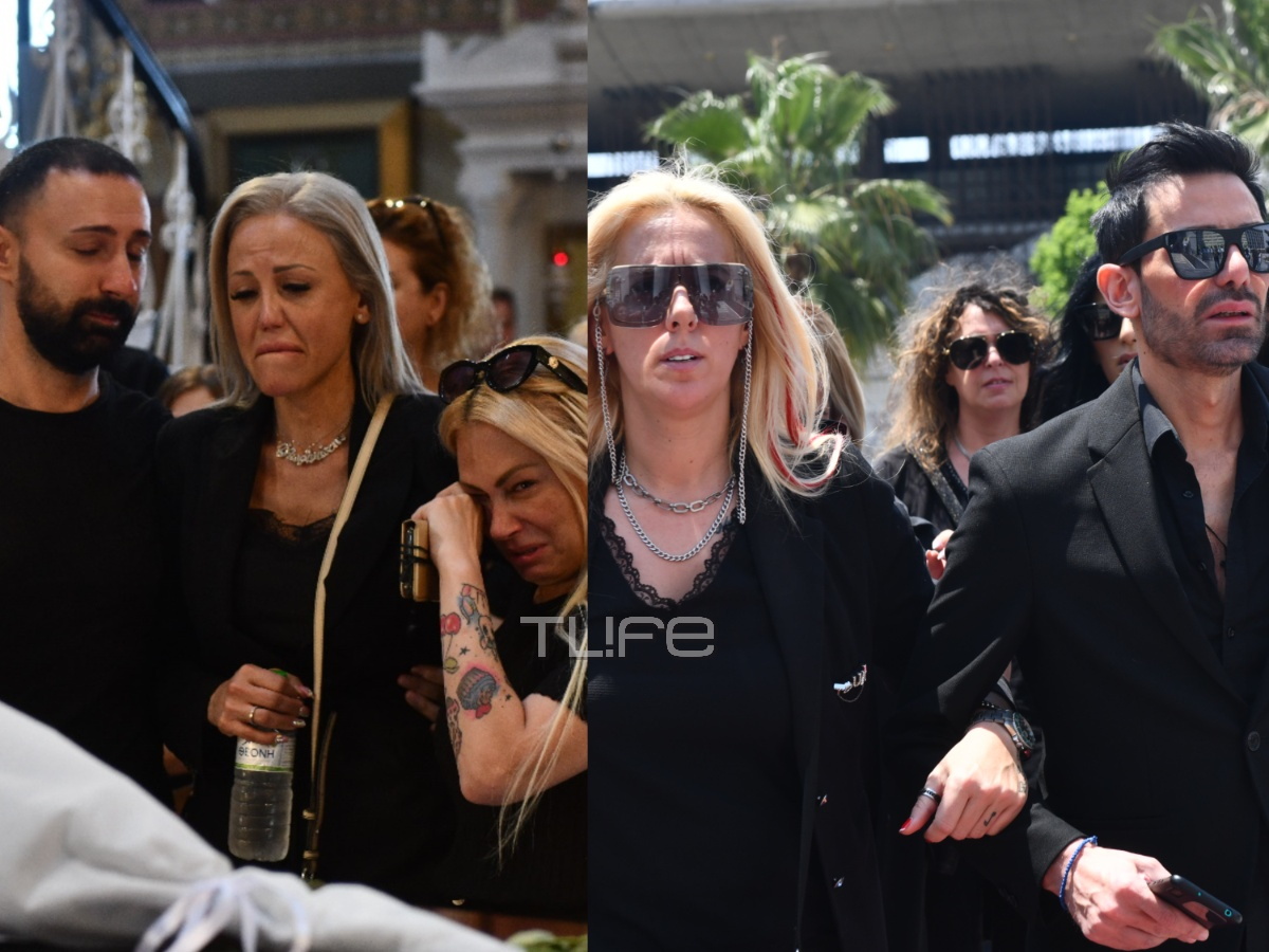 Κηδεία Γιάννη Φλωρινιώτη: Συντετριμμένα τα παιδιά του στο τελευταίο «αντίο»